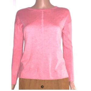 Talbots Women’s 100% Merino Wool Pink Crewneck Sweater Small